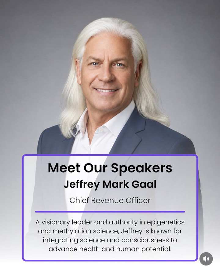 Jeffrey Mark Gaal, Genetic LifeSpan Premiere speaker