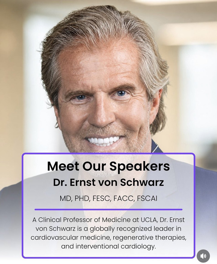 Dr. Ernst von Schwarz, Genetic LifeSpan Premiere speaker