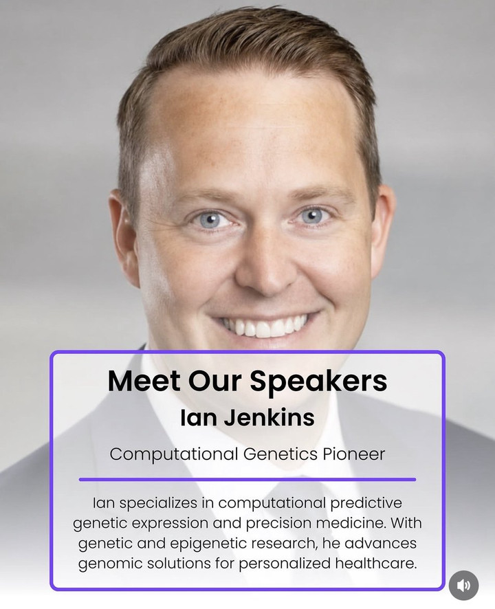 Ian Jenkins, Genetic LifeSpan Premiere speaker